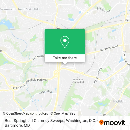 Best Springfield Chimney Sweeps map