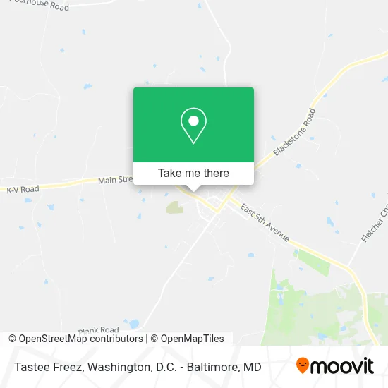 Tastee Freez map