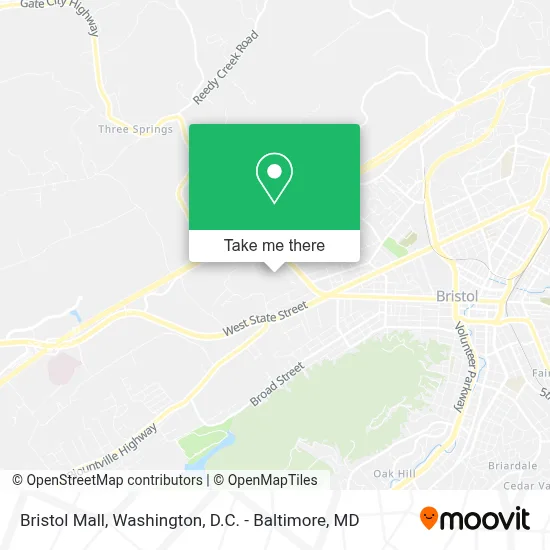 Bristol Mall map