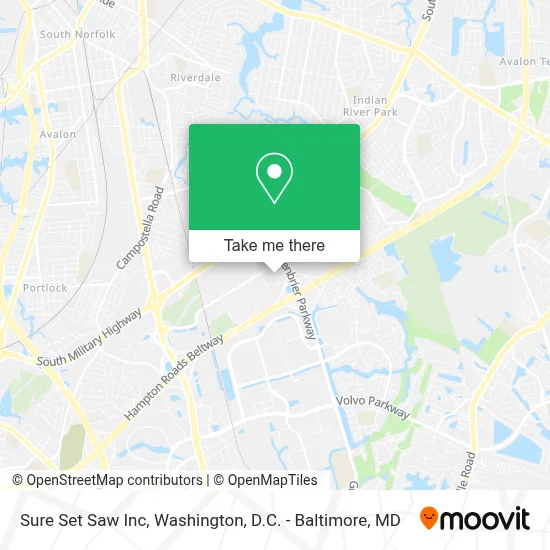 Sure Set Saw Inc map