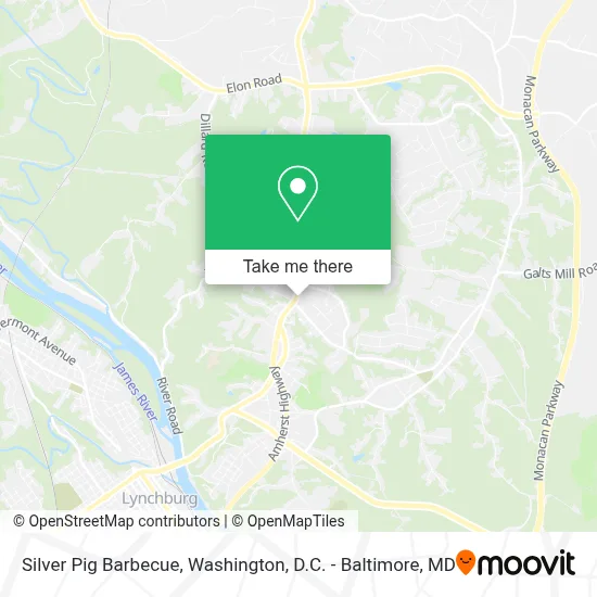 Silver Pig Barbecue map