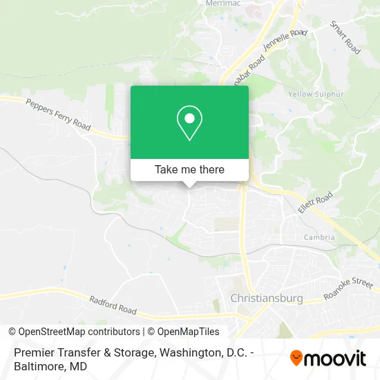 Premier Transfer & Storage map