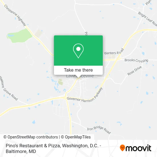 Pino's Restaurant & Pizza map