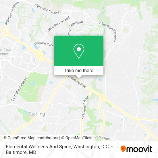 Elemental Wellness And Spine map