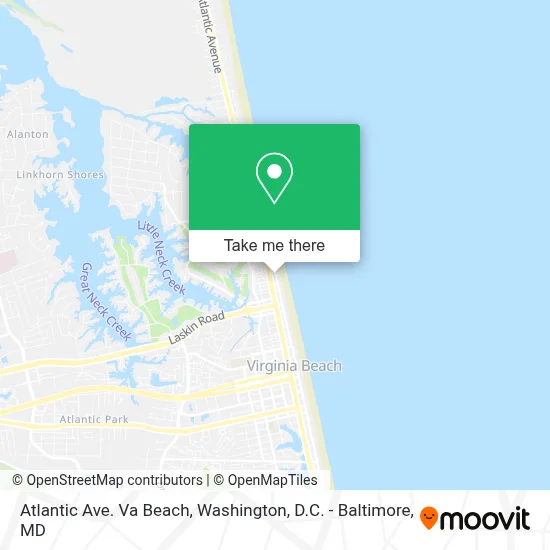 Atlantic Ave. Va Beach map