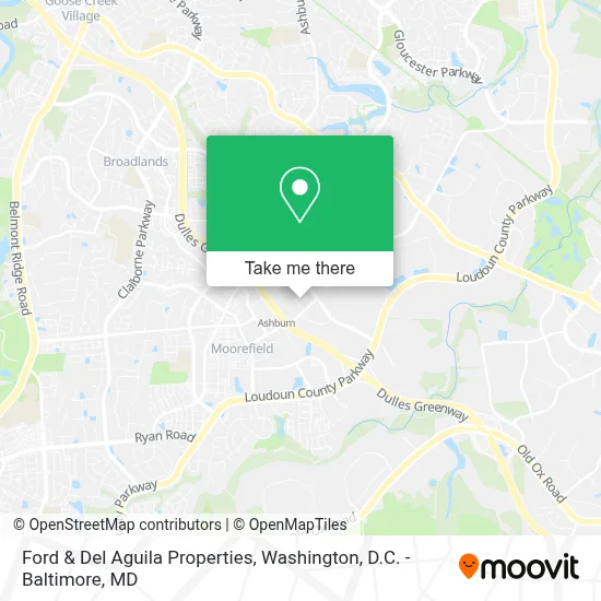 Ford & Del Aguila Properties map