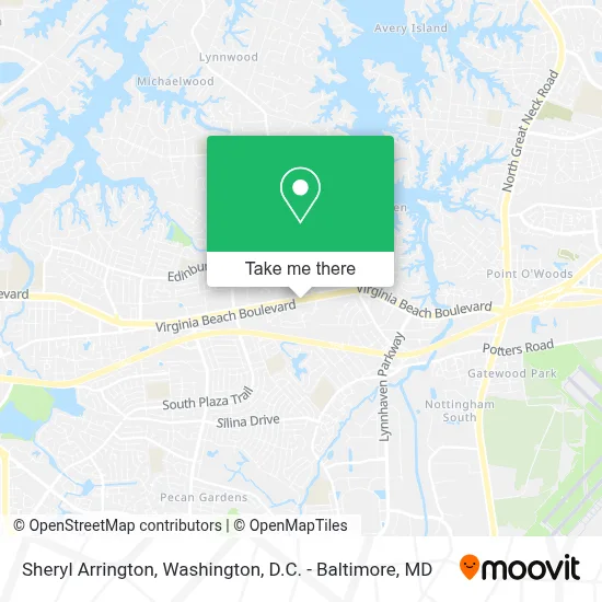Sheryl Arrington map