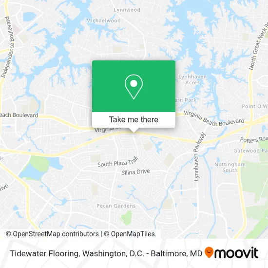 Tidewater Flooring map