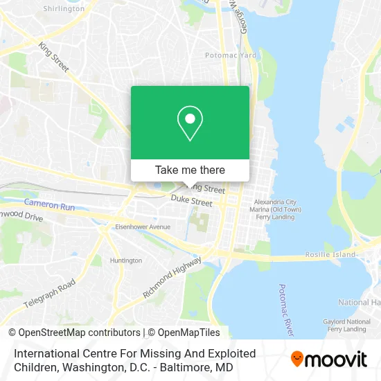 International Centre For Missing And Exploited Children map