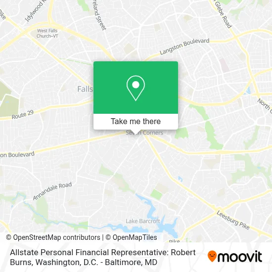 Allstate Personal Financial Representative: Robert Burns map