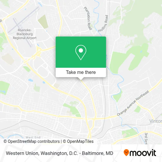Western Union map