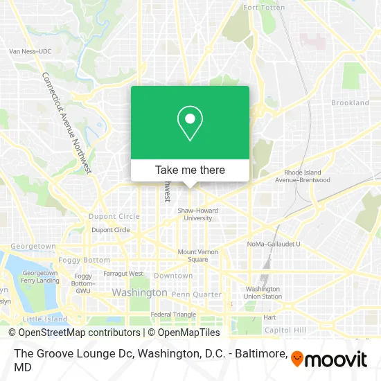 The Groove Lounge Dc map