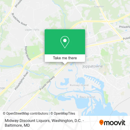 Midway Discount Liquors map