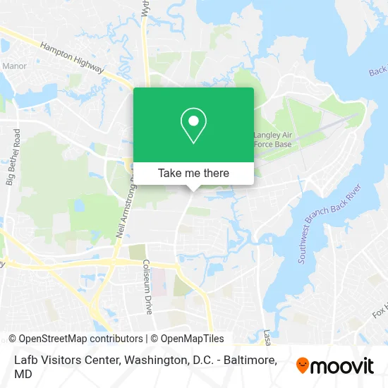 Lafb Visitors Center map