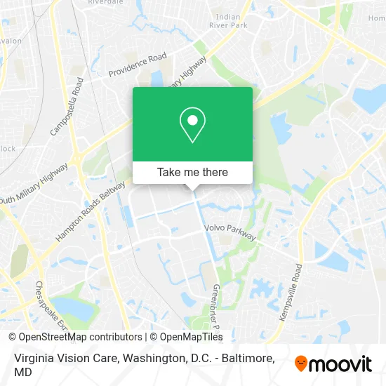 Virginia Vision Care map