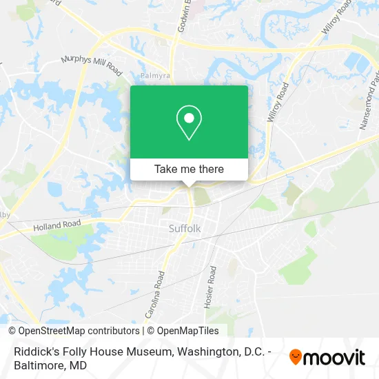 Riddick's Folly House Museum map