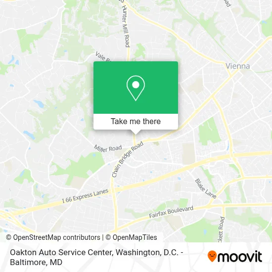 Oakton Auto Service Center map