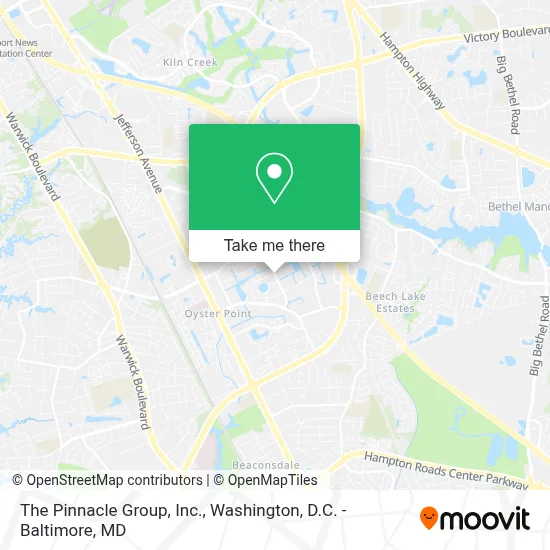 The Pinnacle Group, Inc. map