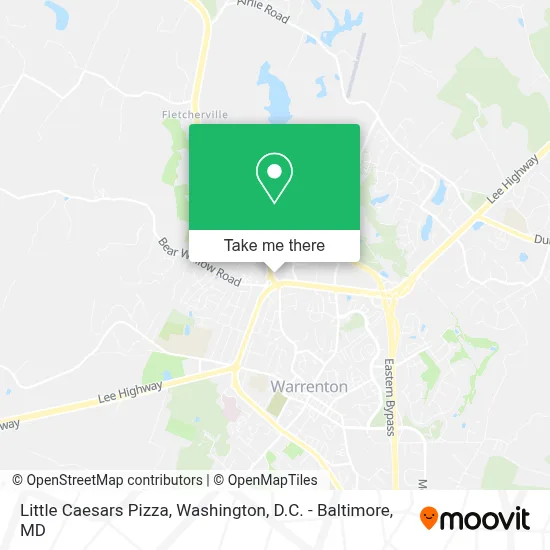 Little Caesars Pizza map