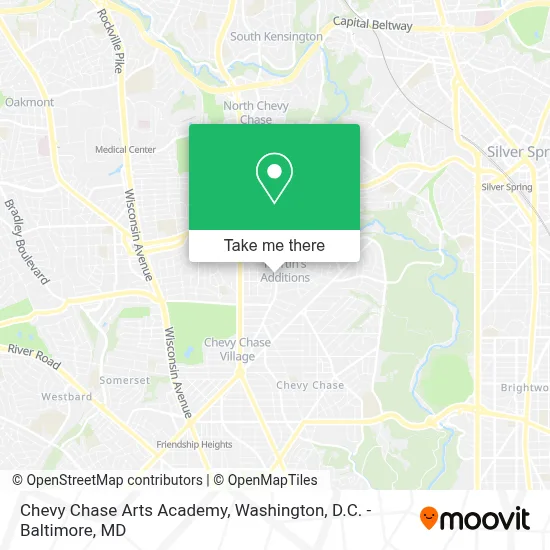 Chevy Chase Arts Academy map