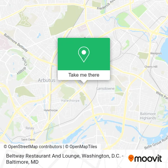 Beltway Restaurant And Lounge map
