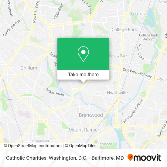 Catholic Charities map