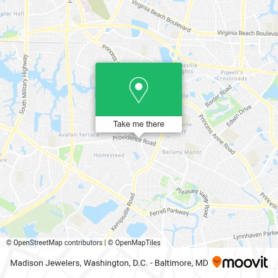Madison Jewelers map