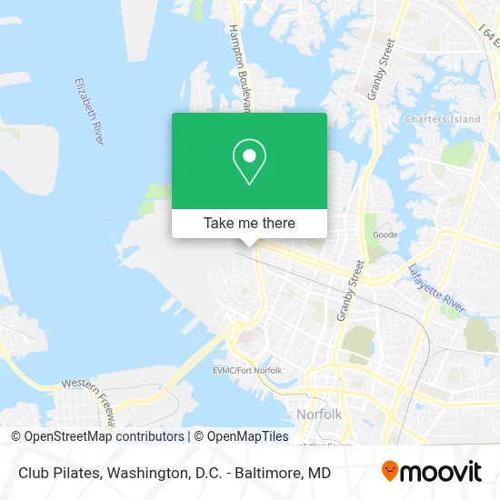 Club Pilates map