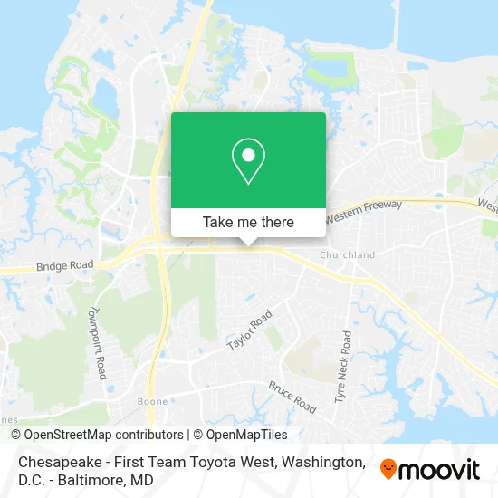 Chesapeake - First Team Toyota West map