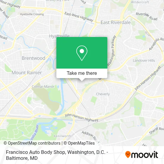 Francisco Auto Body Shop map