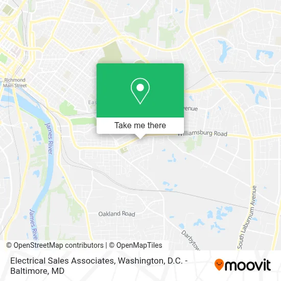 Electrical Sales Associates map