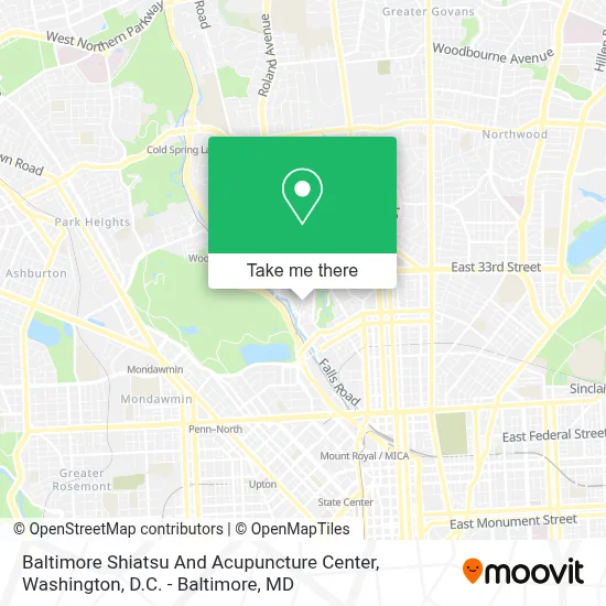 Baltimore Shiatsu And Acupuncture Center map