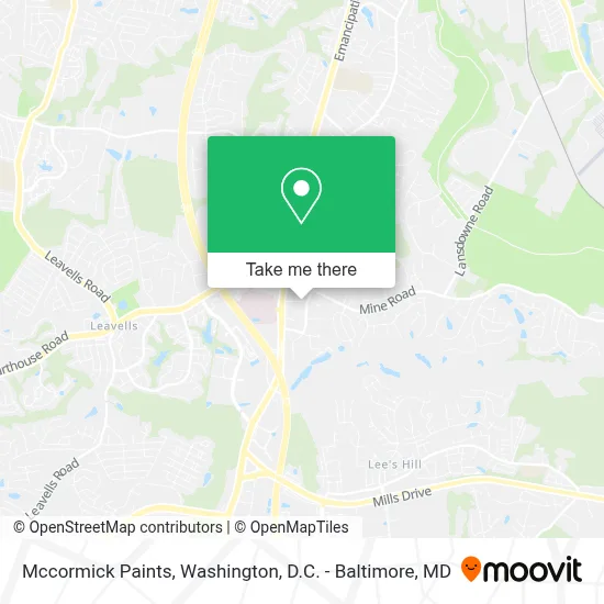 Mccormick Paints map