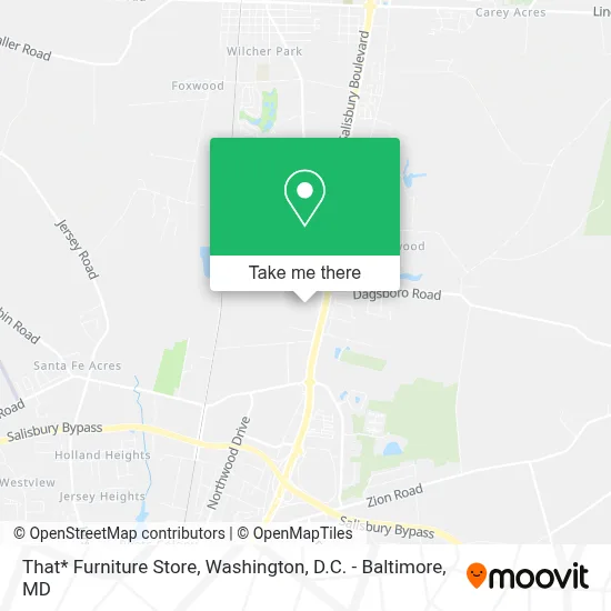 That* Furniture Store map