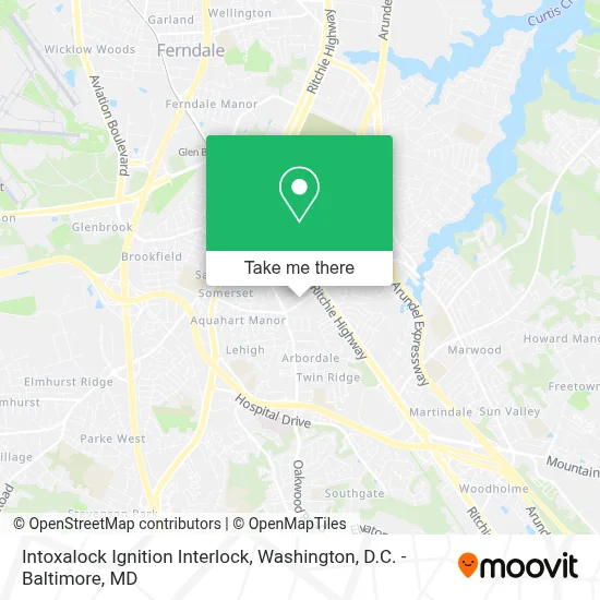 Intoxalock Ignition Interlock map