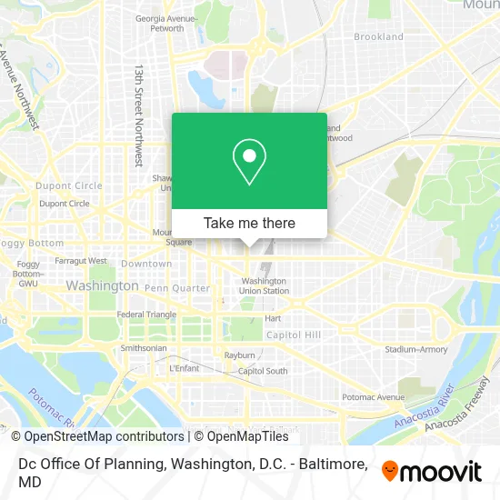 Dc Office Of Planning map