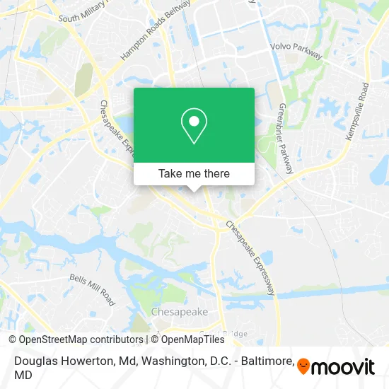 Douglas Howerton, Md map