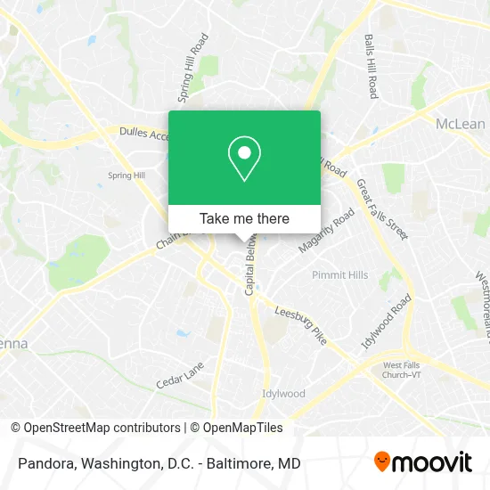 Pandora map