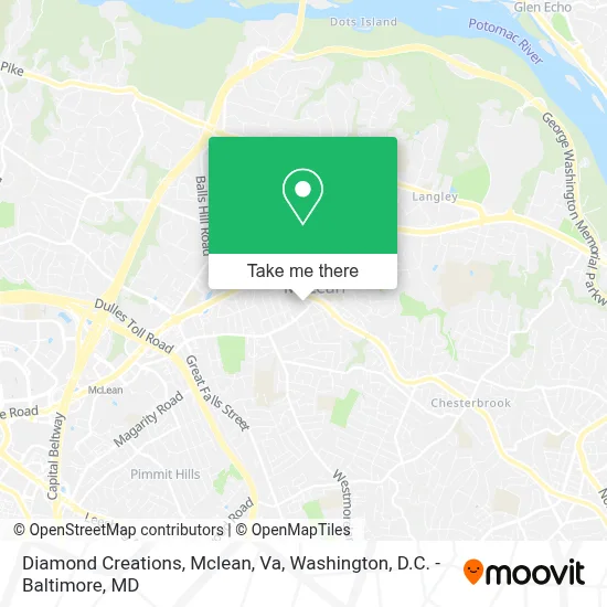 Diamond Creations, Mclean, Va map