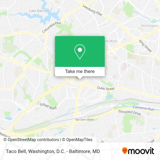 Taco Bell map