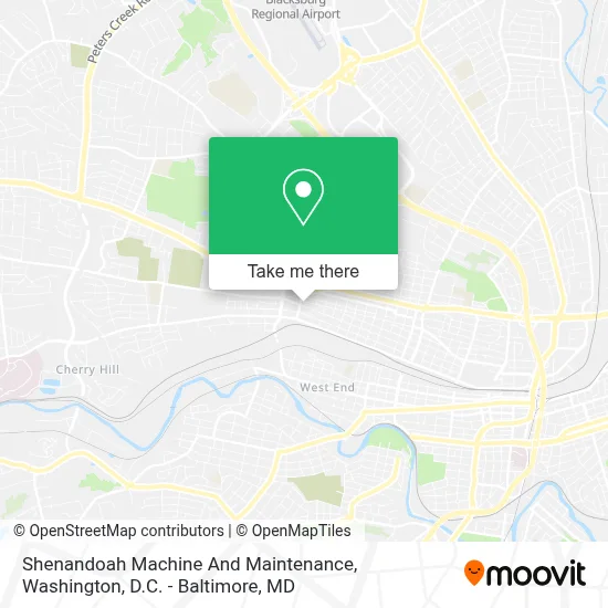 Shenandoah Machine And Maintenance map