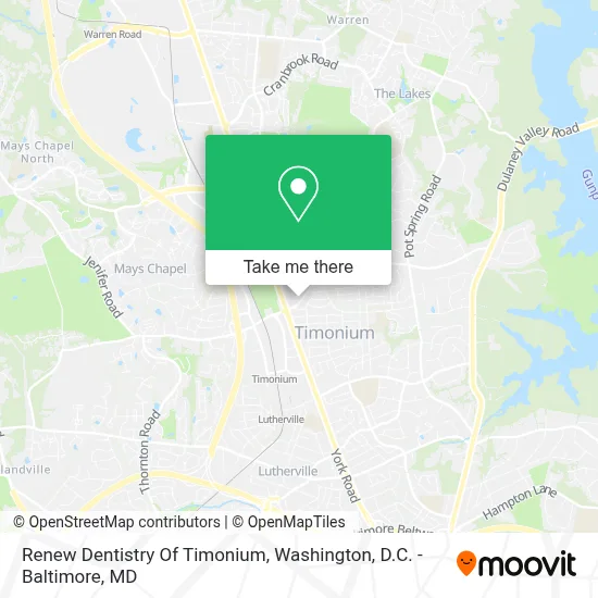 Renew Dentistry Of Timonium map