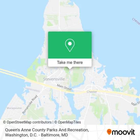 Queen's Anne County Parks And Recreation map