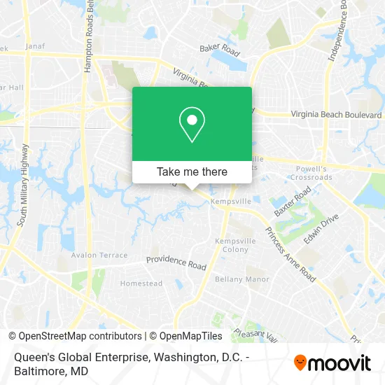 Queen's Global Enterprise map