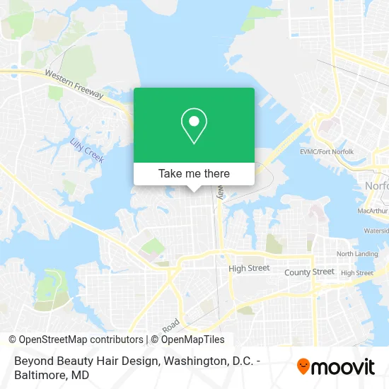 Beyond Beauty Hair Design map
