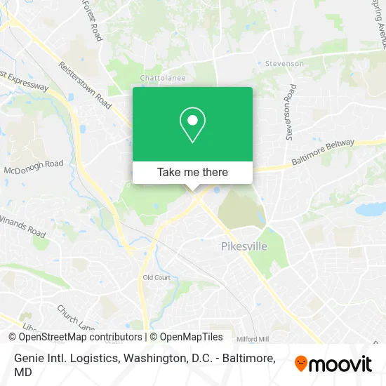 Genie Intl. Logistics map