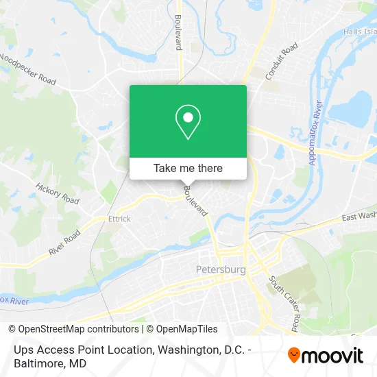 Ups Access Point Location map