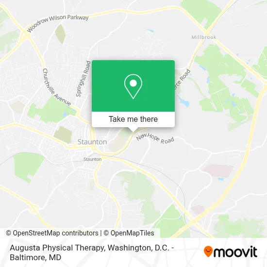 Augusta Physical Therapy map