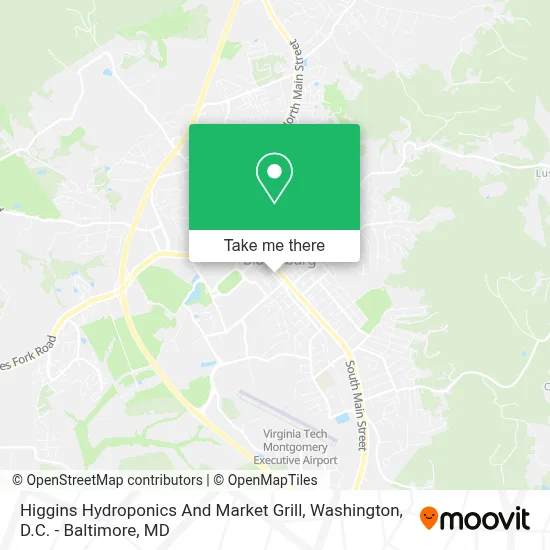 Higgins Hydroponics And Market Grill map