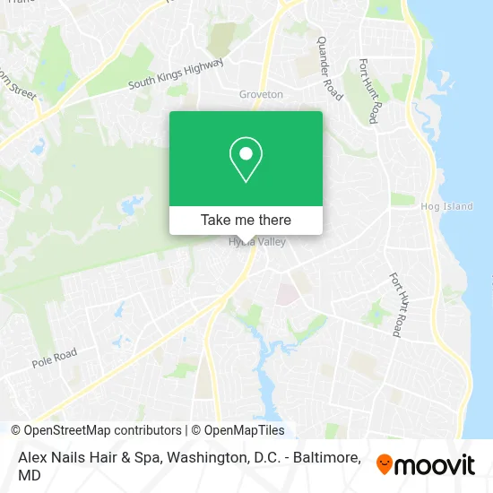 Alex Nails Hair & Spa map